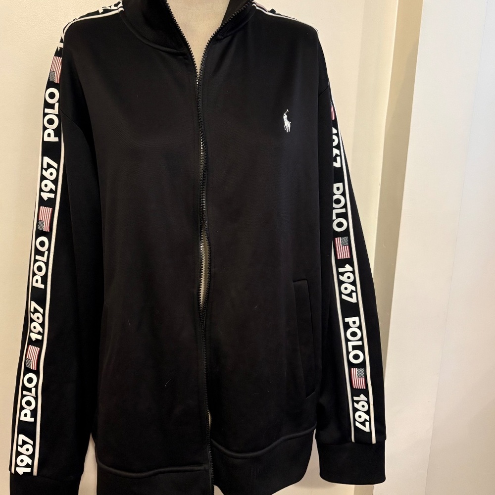 Polo Ralph Lauren Zip Hoodie | XL | Black | 1967 Logo Xl